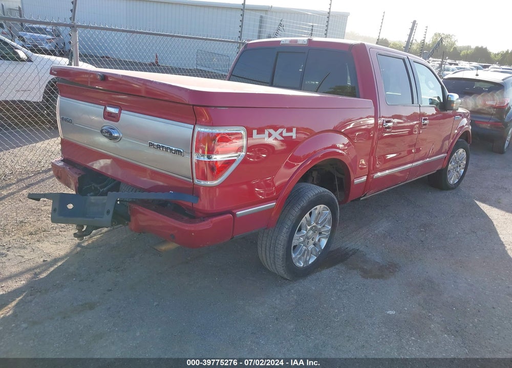 2011 FORD F-150 PLATINUM VIN: 1FTFW1EFXBFD28845