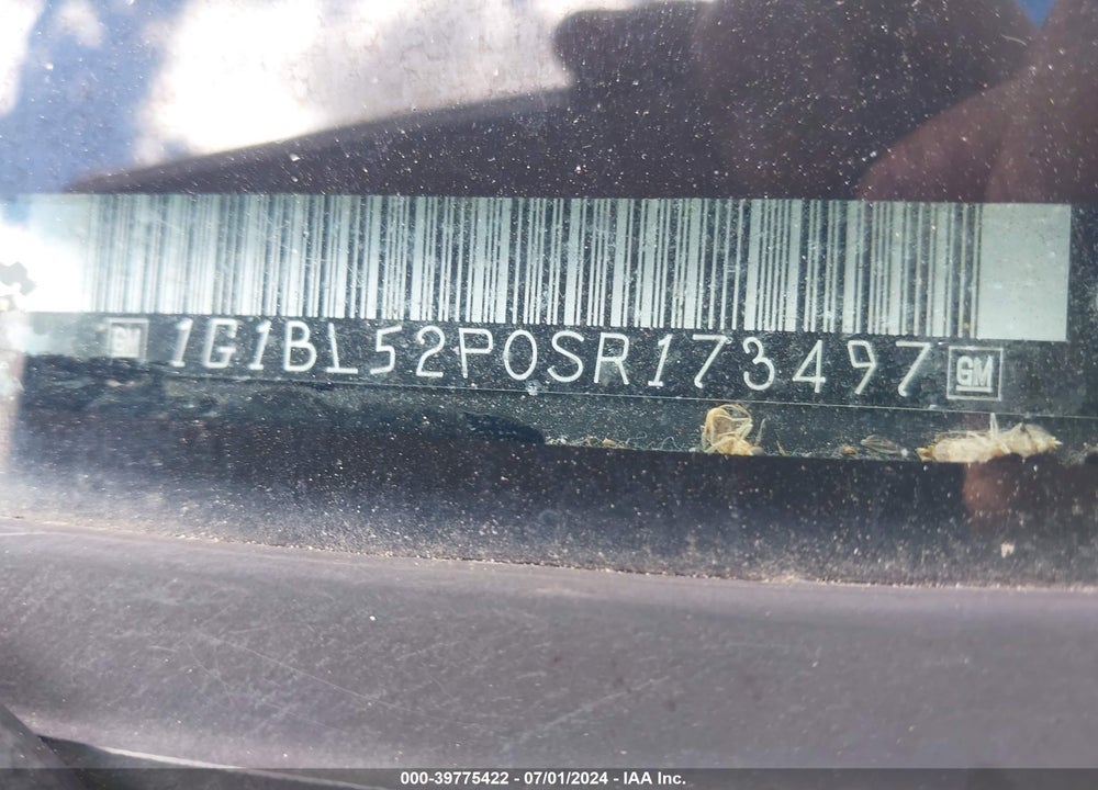 1995 CHEVROLET CAPRICE / IMPALA CLASSIC SS VIN: 1G1BL52P0SR173497