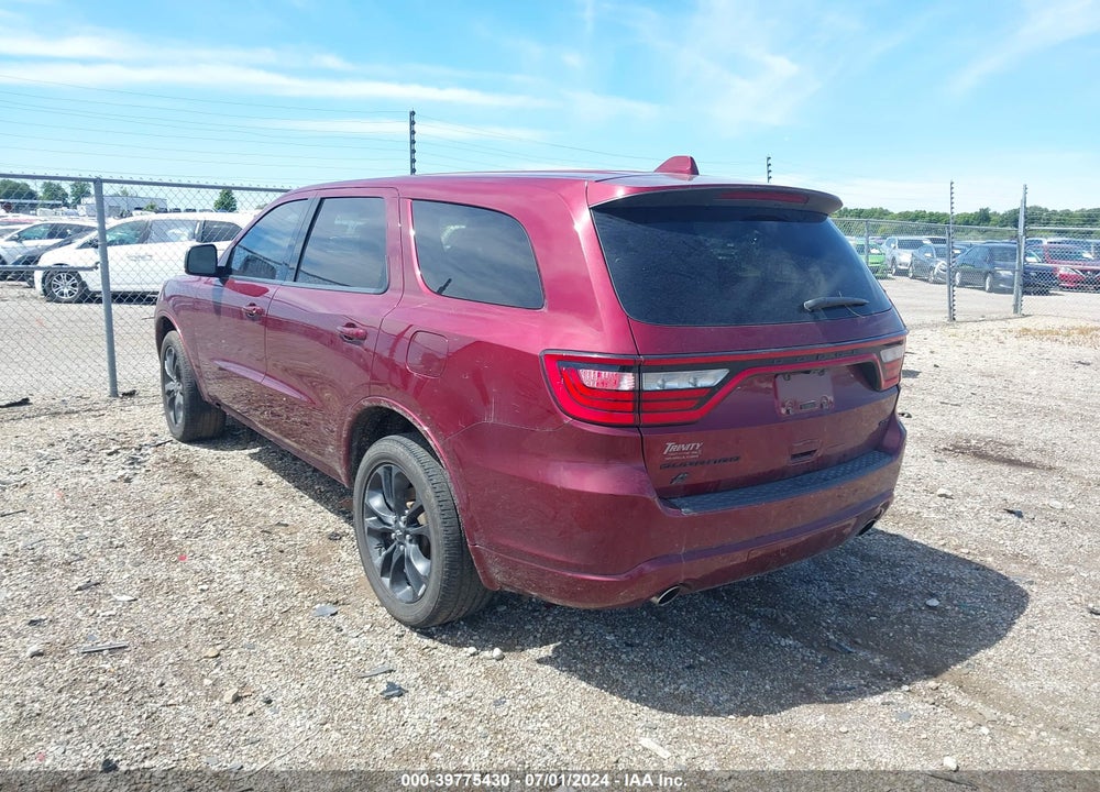 2021 DODGE DURANGO GT PLUS AWD VIN: 1C4RDJDG2MC848538