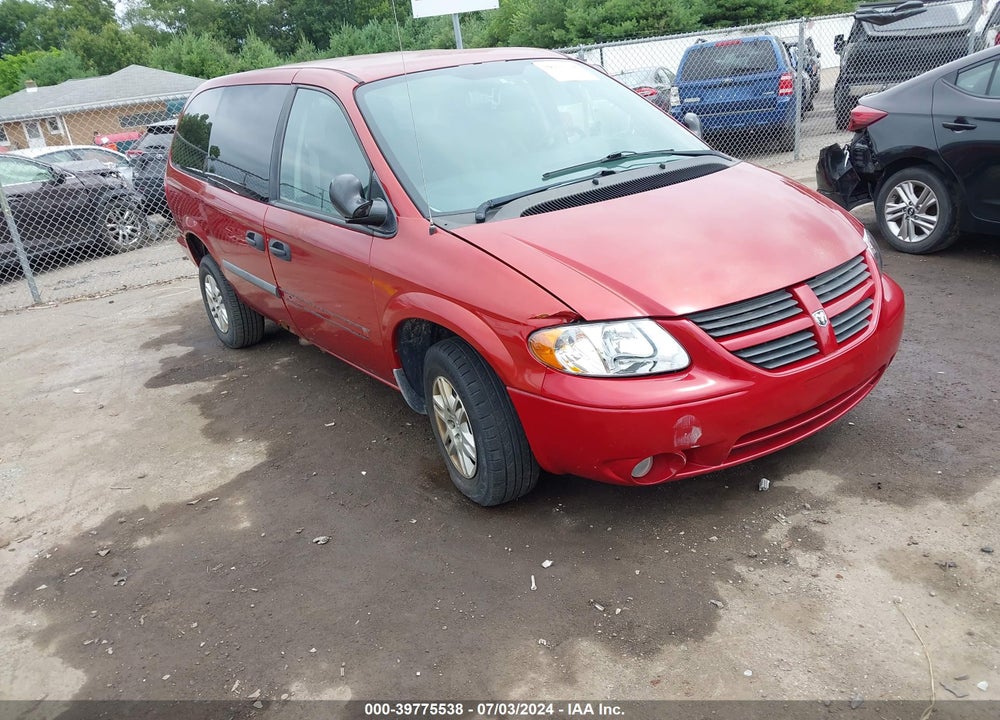 2007 DODGE GRAND CARAVAN SE VIN: 1D4GP24R67B116500