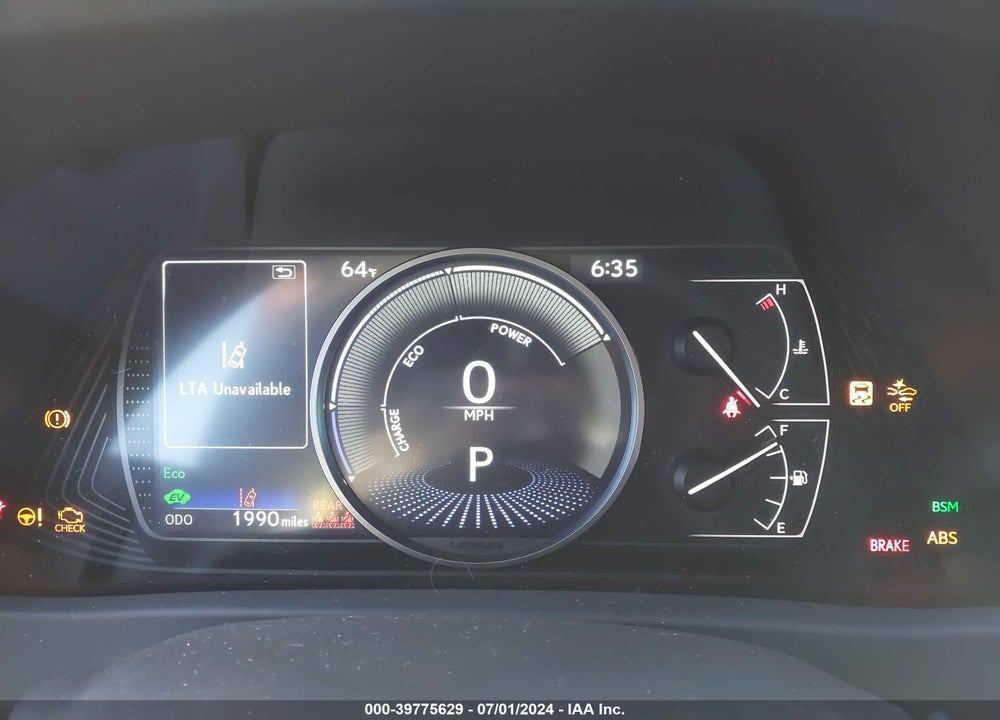 2024 LEXUS UX 250H VIN: JTHX6JBH9R2189091