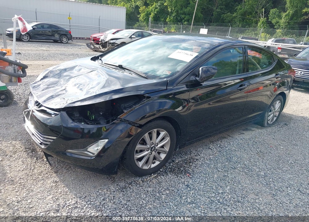 2014 HYUNDAI ELANTRA SE VIN: 5NPDH4AE1EH545906