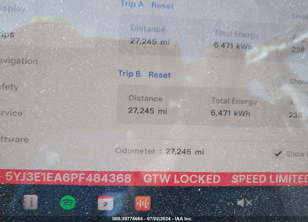 2023 TESLA MODEL 3 REAR-WHEEL DRIVE VIN: 5YJ3E1EA6PF484368