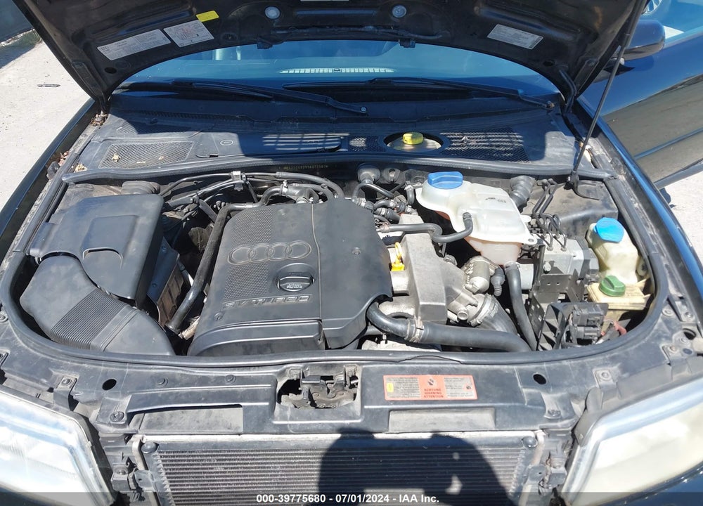 2001 AUDI A4 1.8 T VIN: WAUDC68D31A072581