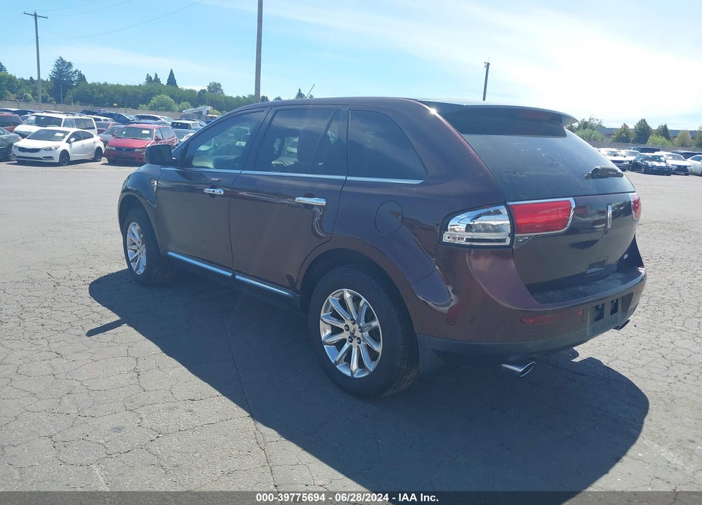 2011 LINCOLN MKX VIN: 2LMDJ6JK2BBJ12267