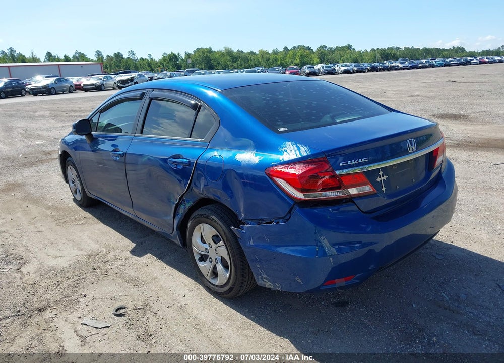 2013 HONDA CIVIC LX VIN: 19XFB2F50DE010141