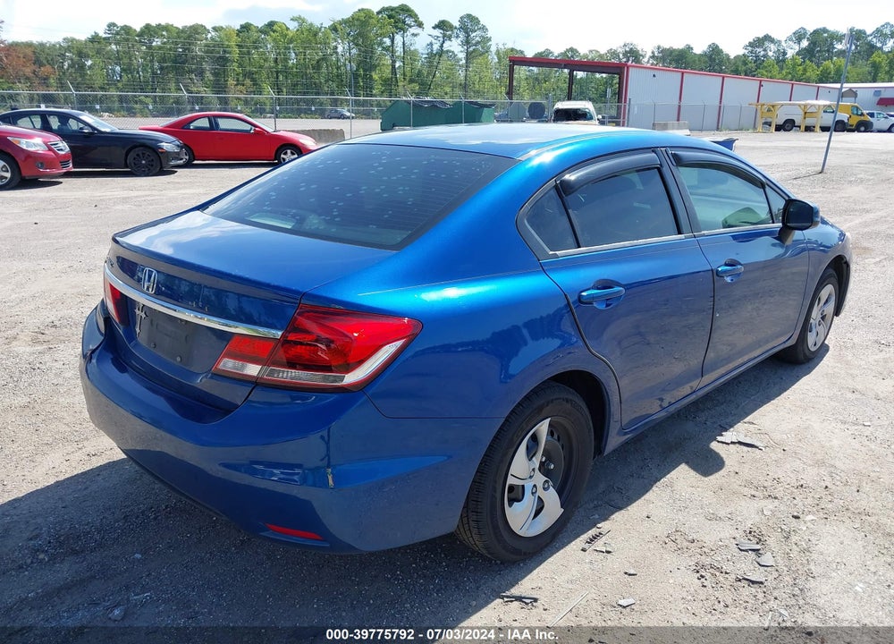 2013 HONDA CIVIC LX VIN: 19XFB2F50DE010141