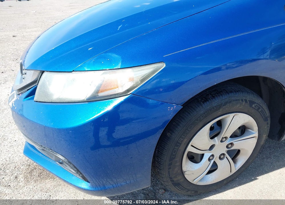 2013 HONDA CIVIC LX VIN: 19XFB2F50DE010141
