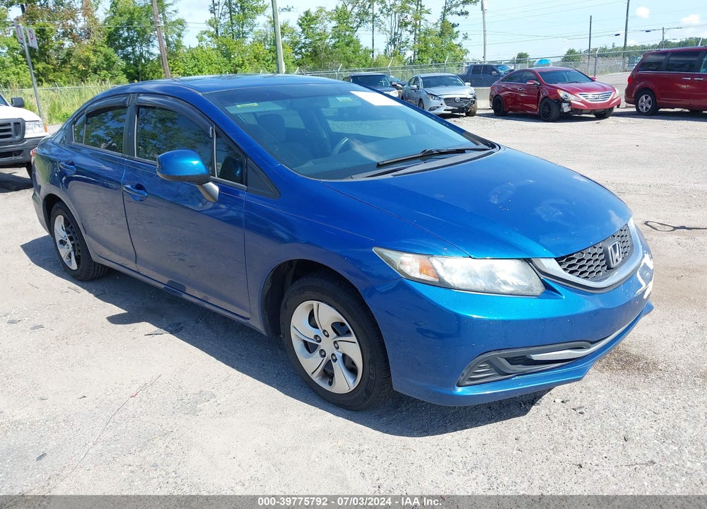 2013 HONDA CIVIC LX VIN: 19XFB2F50DE010141