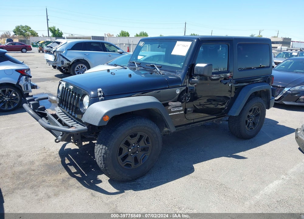 2014 JEEP WRANGLER SPORT VIN: 1C4AJWAG0EL135579