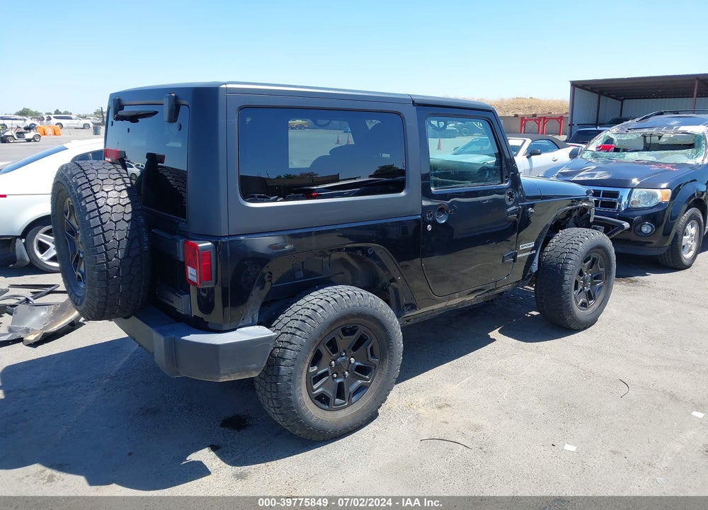 2014 JEEP WRANGLER SPORT VIN: 1C4AJWAG0EL135579