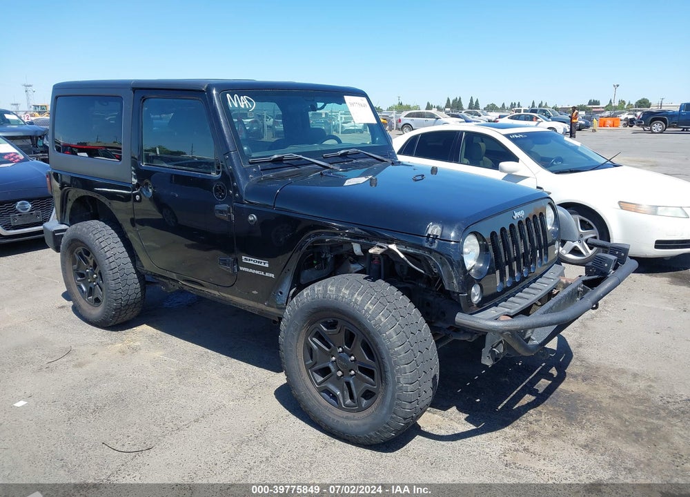 2014 JEEP WRANGLER SPORT VIN: 1C4AJWAG0EL135579