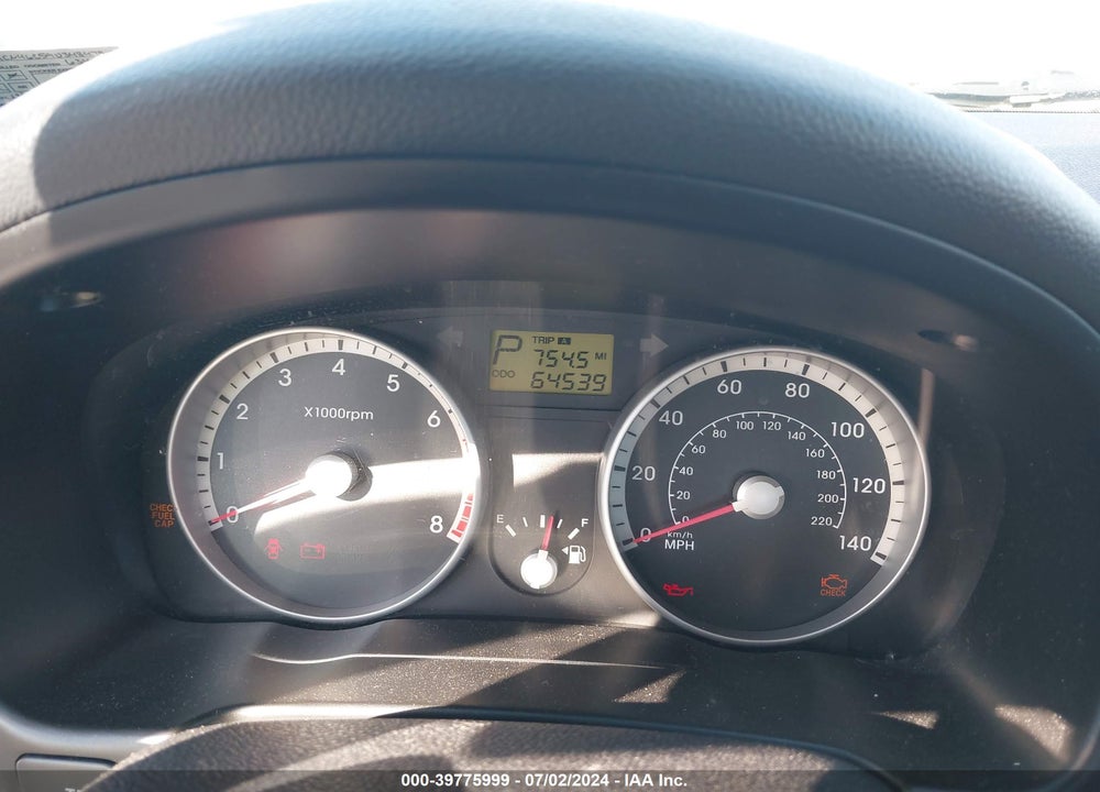 2009 HYUNDAI ACCENT GLS VIN: KMHCN46C59U348479