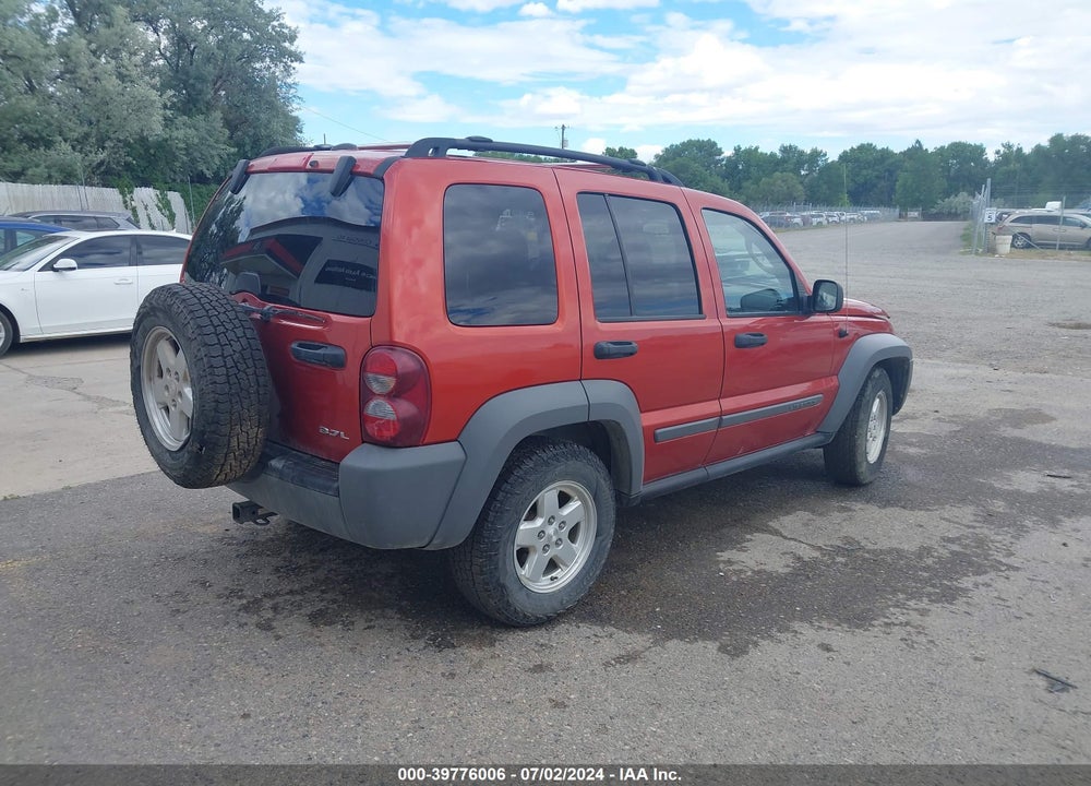 2005 JEEP LIBERTY SPORT VIN: 1J4GL48KX5W602759