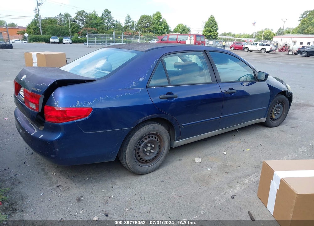 2005 HONDA ACCORD 2.4 DX VIN: 1HGCM56145A159699