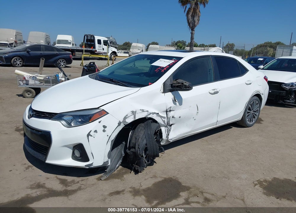 2014 TOYOTA COROLLA S PREMIUM VIN: 5YFBURHE5EP054103
