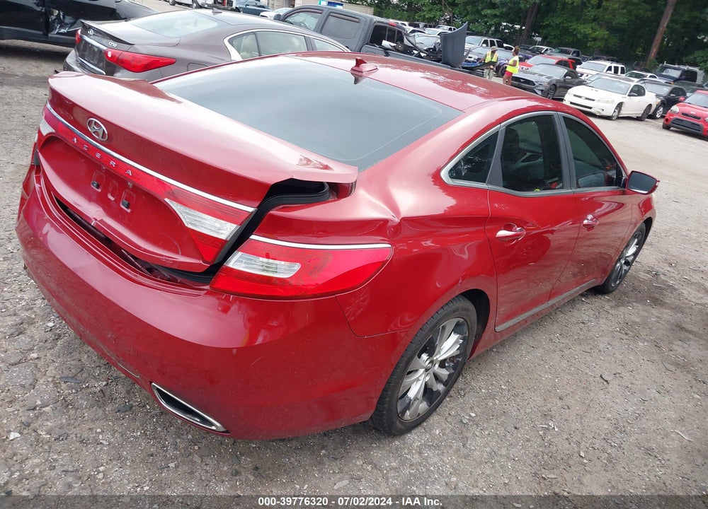 2013 HYUNDAI AZERA VIN: KMHFG4JG1DA299230