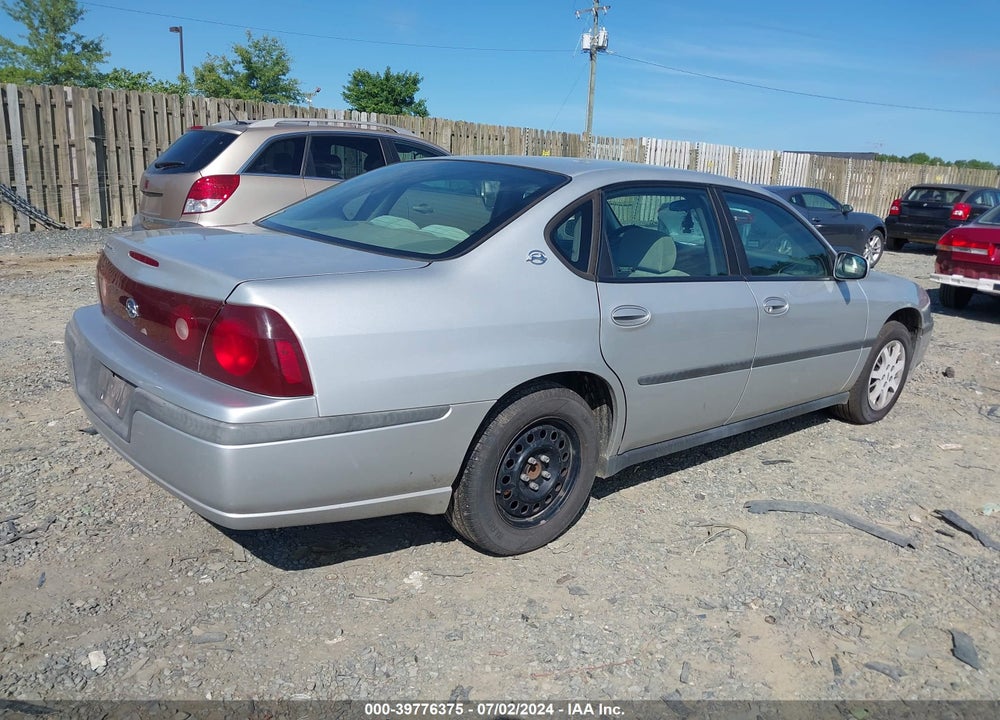 2001 CHEVROLET IMPALA VIN: 2G1WF52E019255195