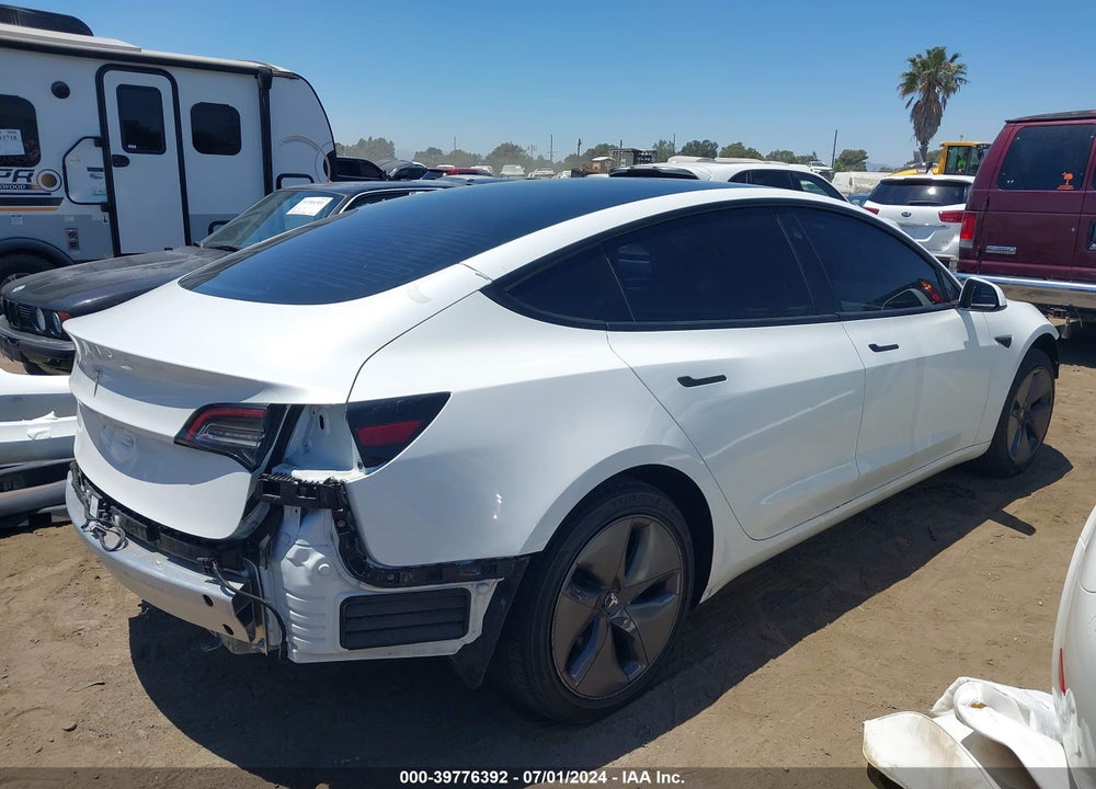 2022 TESLA MODEL 3 REAR-WHEEL DRIVE VIN: 5YJ3E1EA7NF321564
