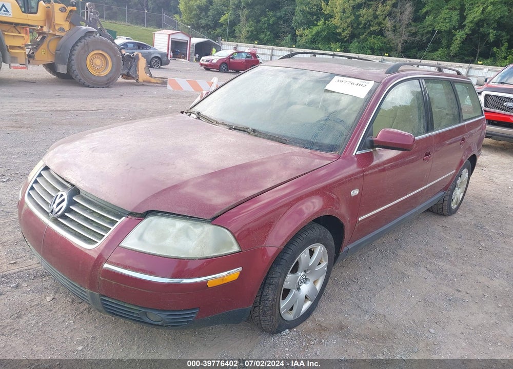 2003 VOLKSWAGEN PASSAT GLX VIN: WVWWH63B23E215700