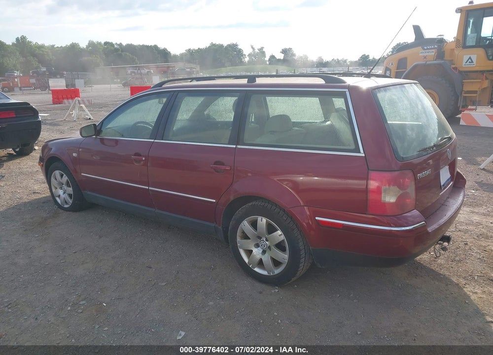 2003 VOLKSWAGEN PASSAT GLX VIN: WVWWH63B23E215700