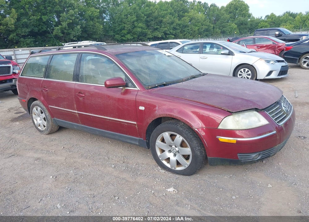 2003 VOLKSWAGEN PASSAT GLX VIN: WVWWH63B23E215700
