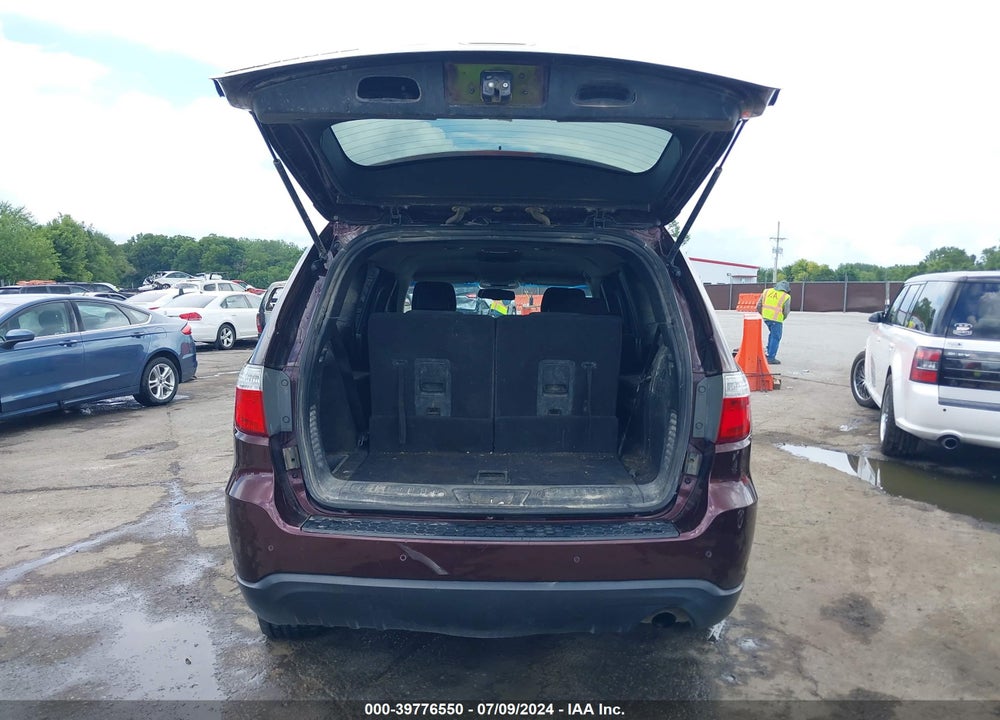 2012 DODGE DURANGO SXT VIN: 1C4RDJAG8CC195782