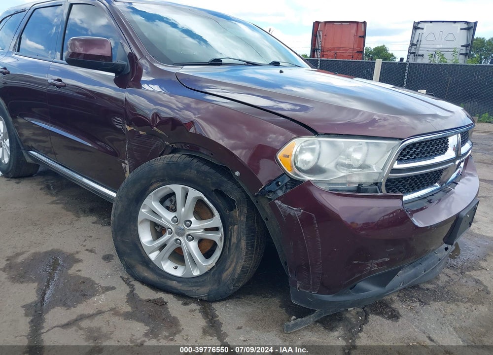 2012 DODGE DURANGO SXT VIN: 1C4RDJAG8CC195782