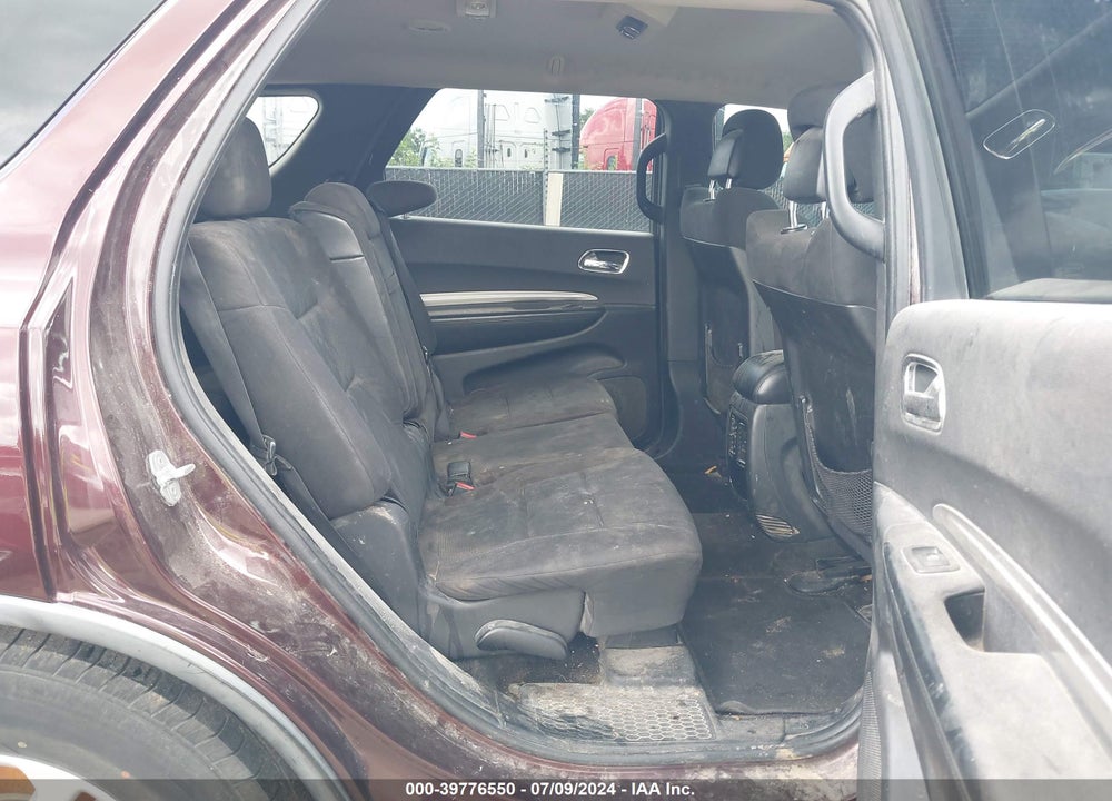 2012 DODGE DURANGO SXT VIN: 1C4RDJAG8CC195782