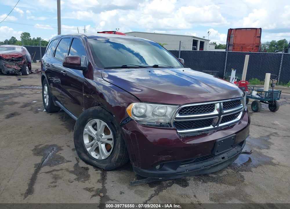 2012 DODGE DURANGO SXT VIN: 1C4RDJAG8CC195782