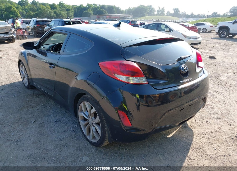 2013 HYUNDAI VELOSTER BASE W/BLACK VIN: KMHTC6AD3DU147920