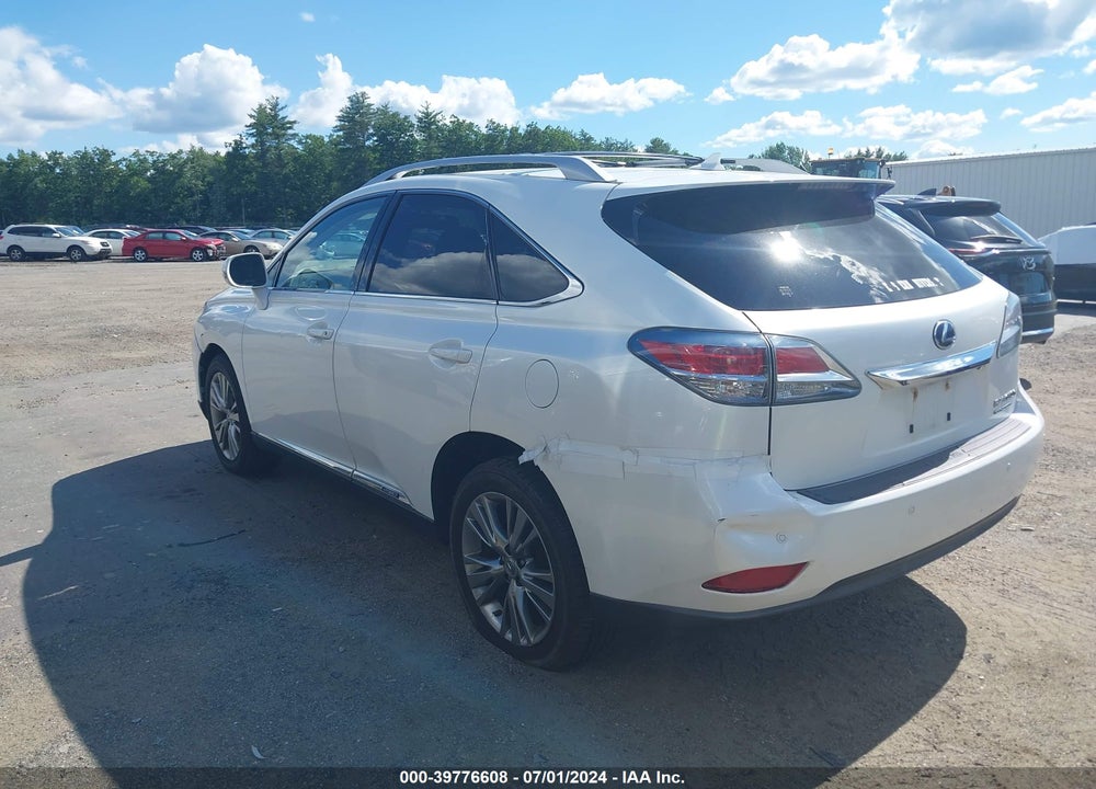 2013 LEXUS RX 450H VIN: JTJBC1BA7D2060828