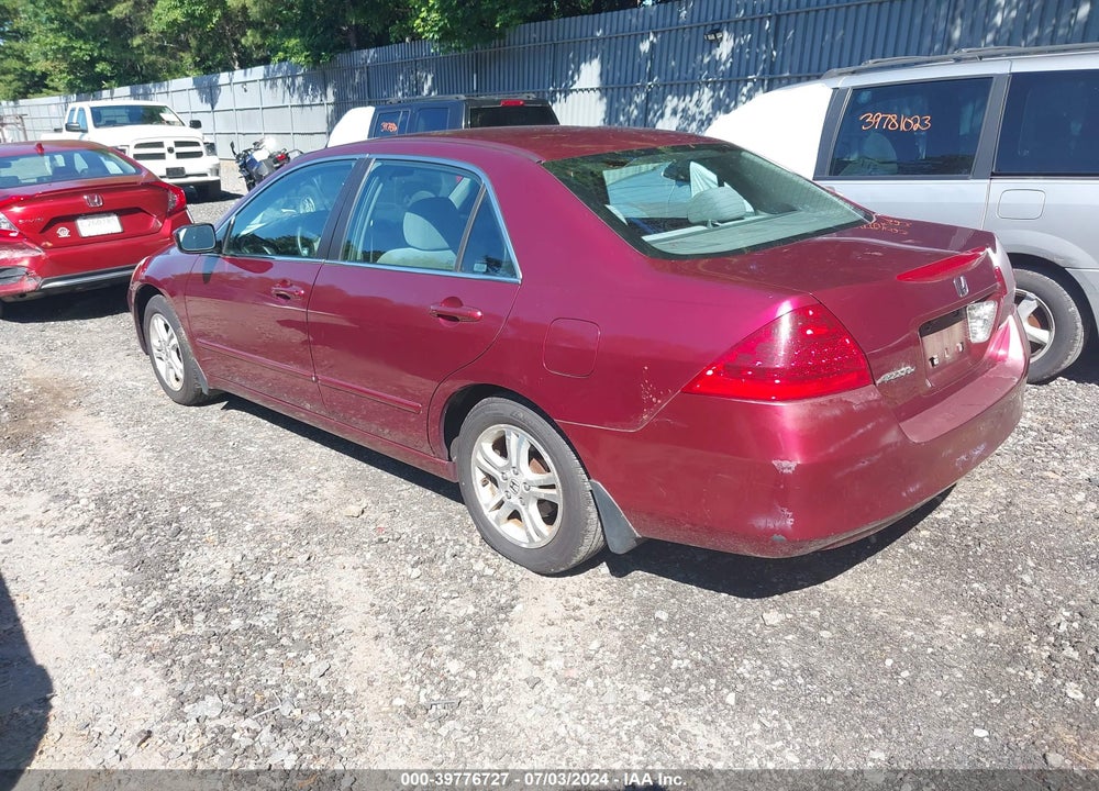 2006 HONDA ACCORD 2.4 SE VIN: 1HGCM563X6A009261