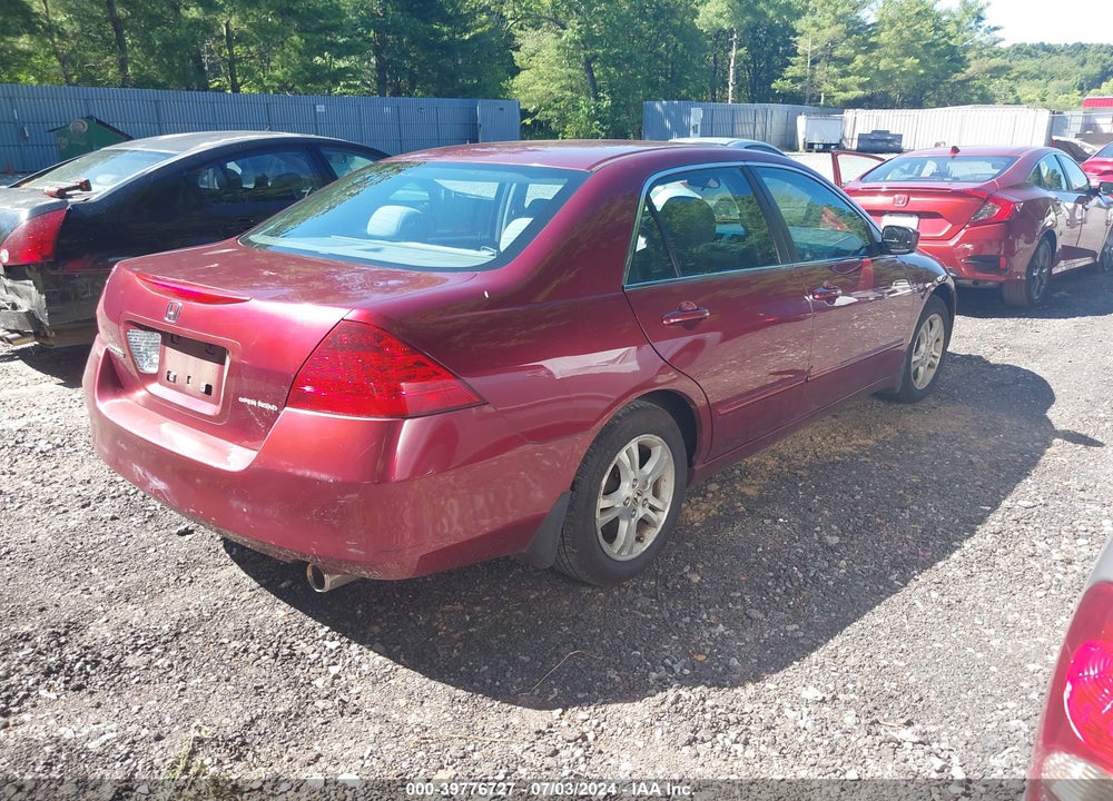 2006 HONDA ACCORD 2.4 SE VIN: 1HGCM563X6A009261
