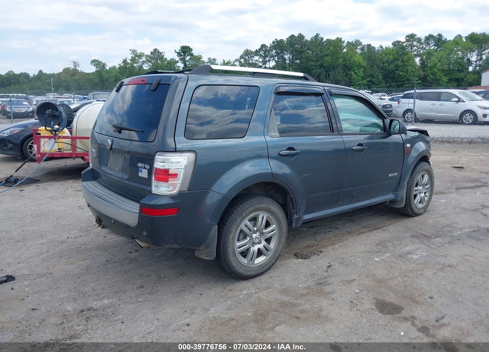 2008 MERCURY MARINER PREMIER VIN: 4M2CU97128KJ34314