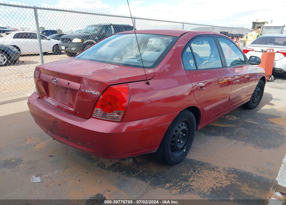 2004 HYUNDAI ELANTRA GLS/GT VIN: KMHDN46D24U784051
