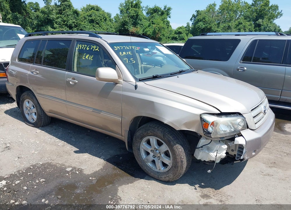 2006 TOYOTA HIGHLANDER V6 VIN: JTEEP21A760149840