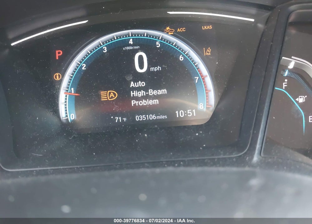 2019 HONDA CIVIC LX VIN: 2HGFC2F64KH577638