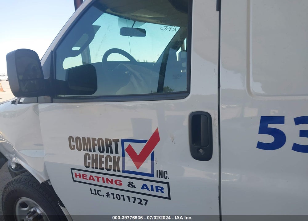 2016 CHEVROLET EXPRESS 2500 WORK VAN VIN: 1GCWGAFF7G1190049
