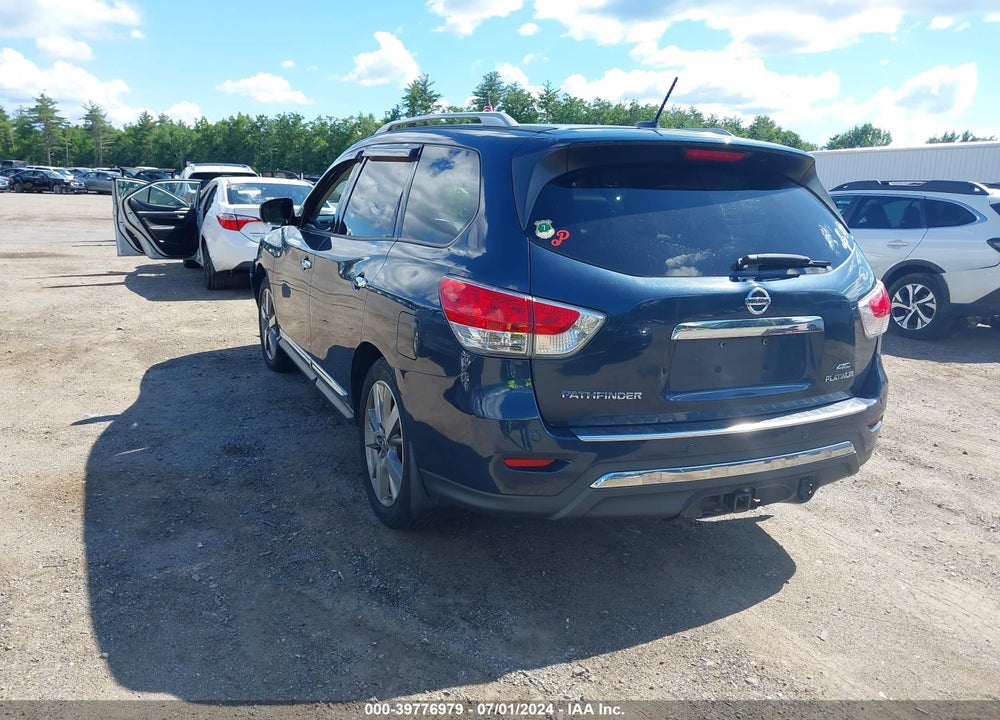 2016 NISSAN PATHFINDER PLATINUM VIN: 5N1AR2MM9GC604590