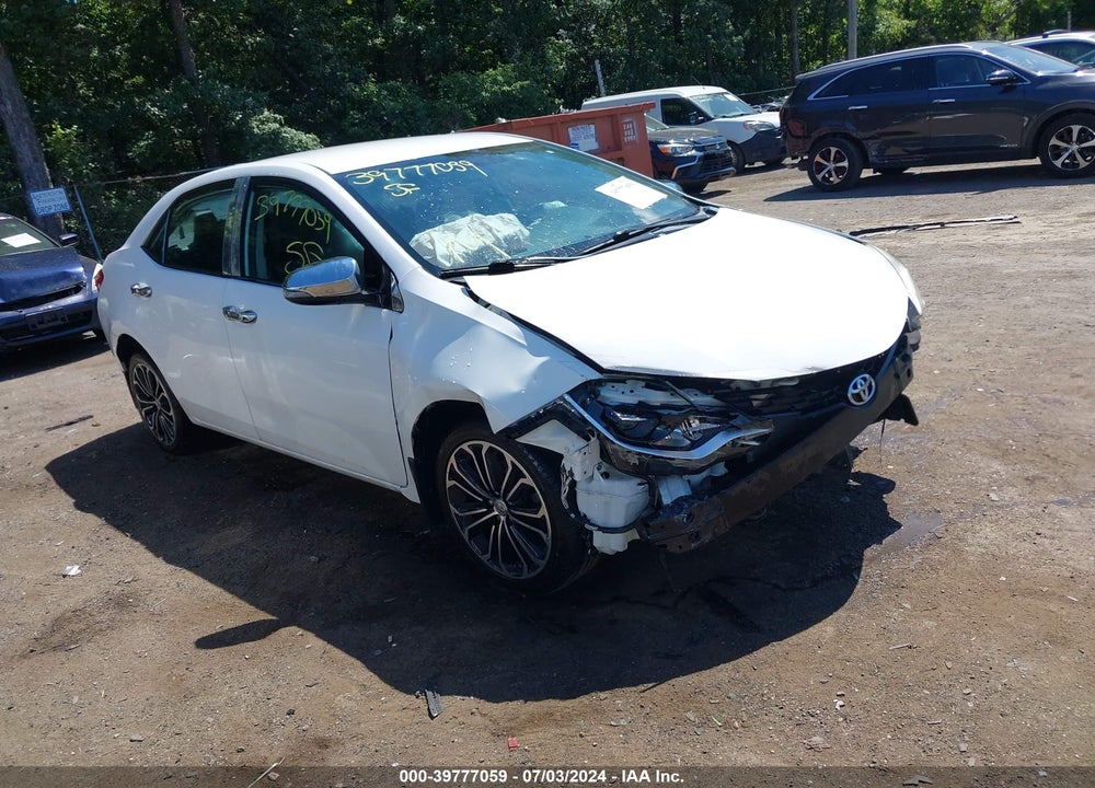 2014 TOYOTA COROLLA S PLUS VIN: 2T1BURHEXEC227341