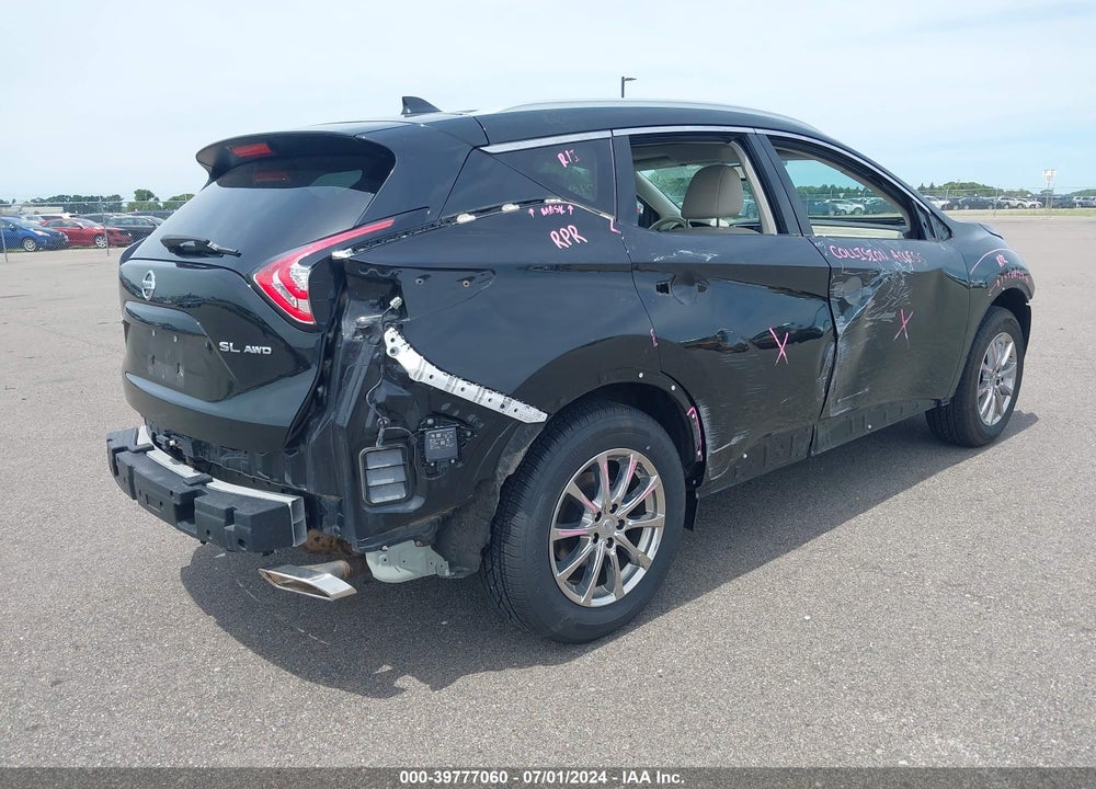 2018 NISSAN MURANO SL VIN: 5N1AZ2MH8JN158639