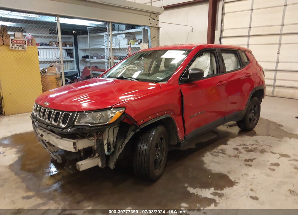 2018 JEEP COMPASS SPORT 4X4 VIN: 3C4NJDAB1JT399628