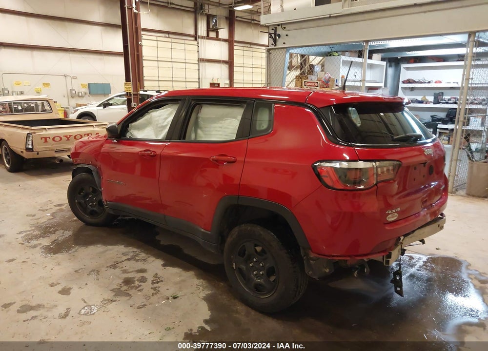 2018 JEEP COMPASS SPORT 4X4 VIN: 3C4NJDAB1JT399628