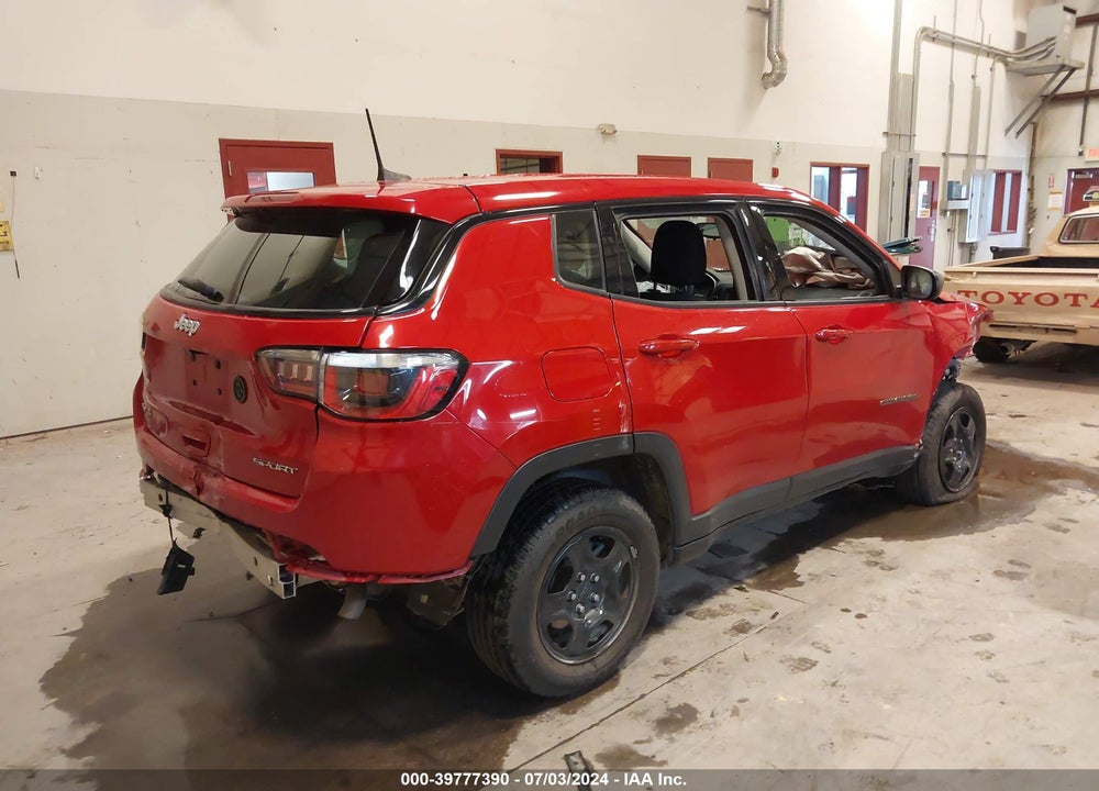 2018 JEEP COMPASS SPORT 4X4 VIN: 3C4NJDAB1JT399628