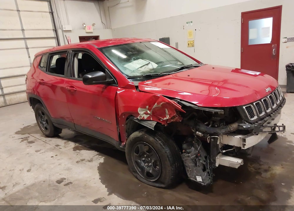 2018 JEEP COMPASS SPORT 4X4 VIN: 3C4NJDAB1JT399628