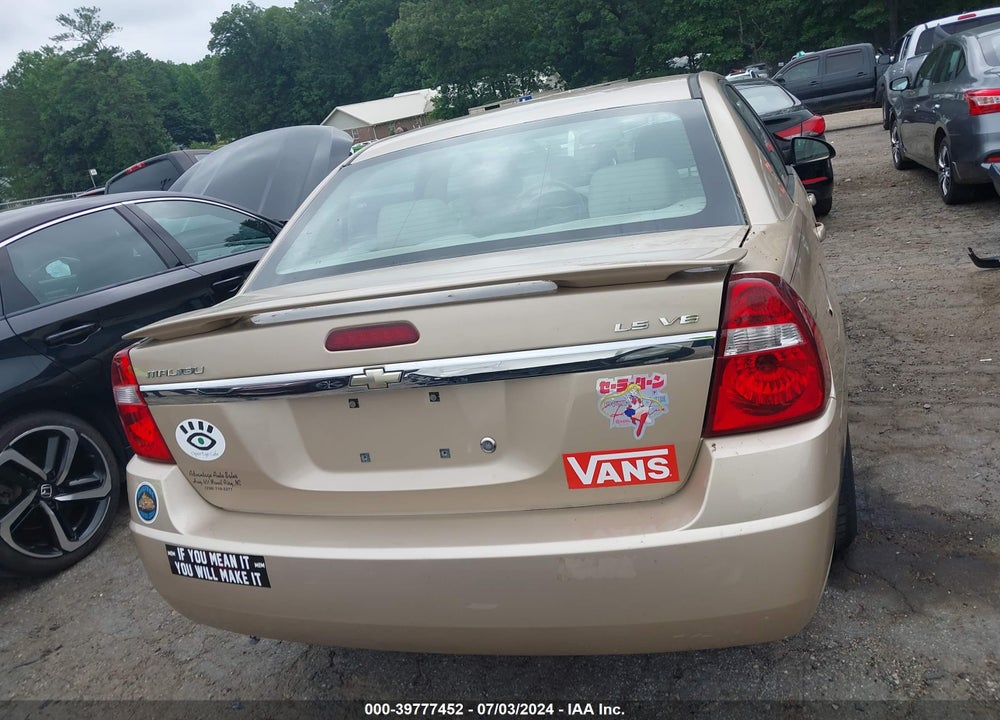 2005 CHEVROLET MALIBU LS VIN: 1G1ZT54875F201208
