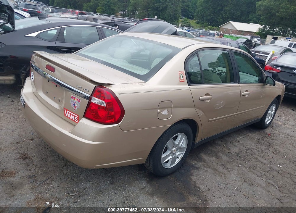 2005 CHEVROLET MALIBU LS VIN: 1G1ZT54875F201208