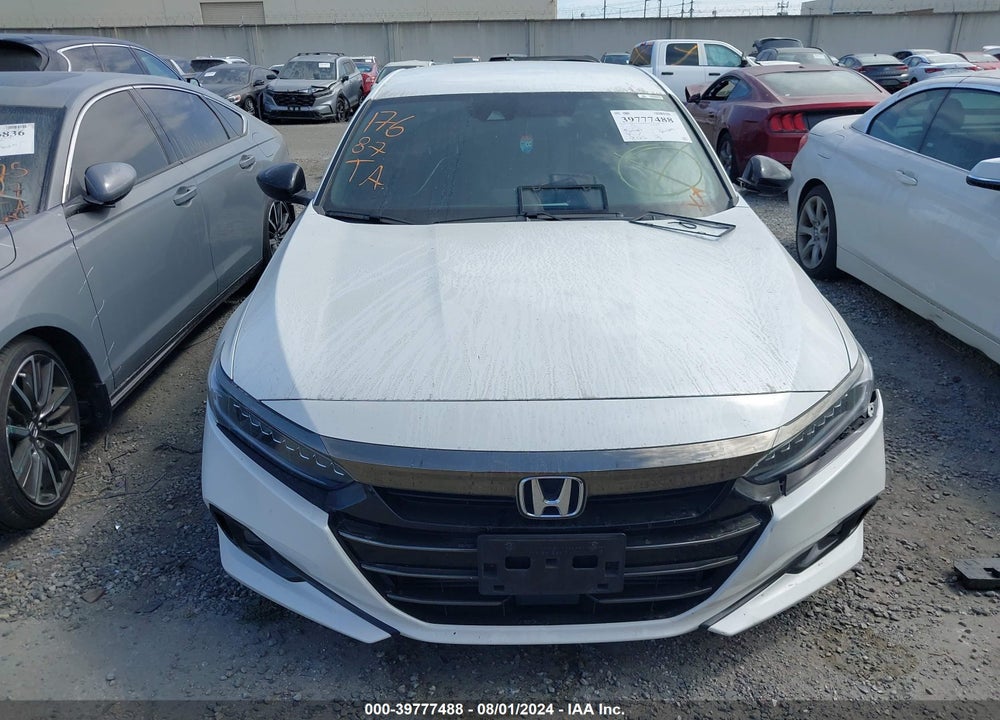 2021 HONDA ACCORD SPORT VIN: 1HGCV1F32MA105744