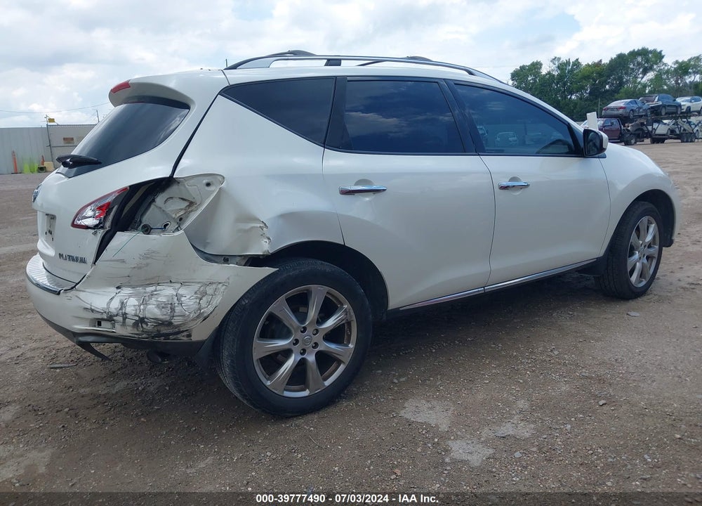 2012 NISSAN MURANO LE VIN: JN8AZ1MU7CW109154